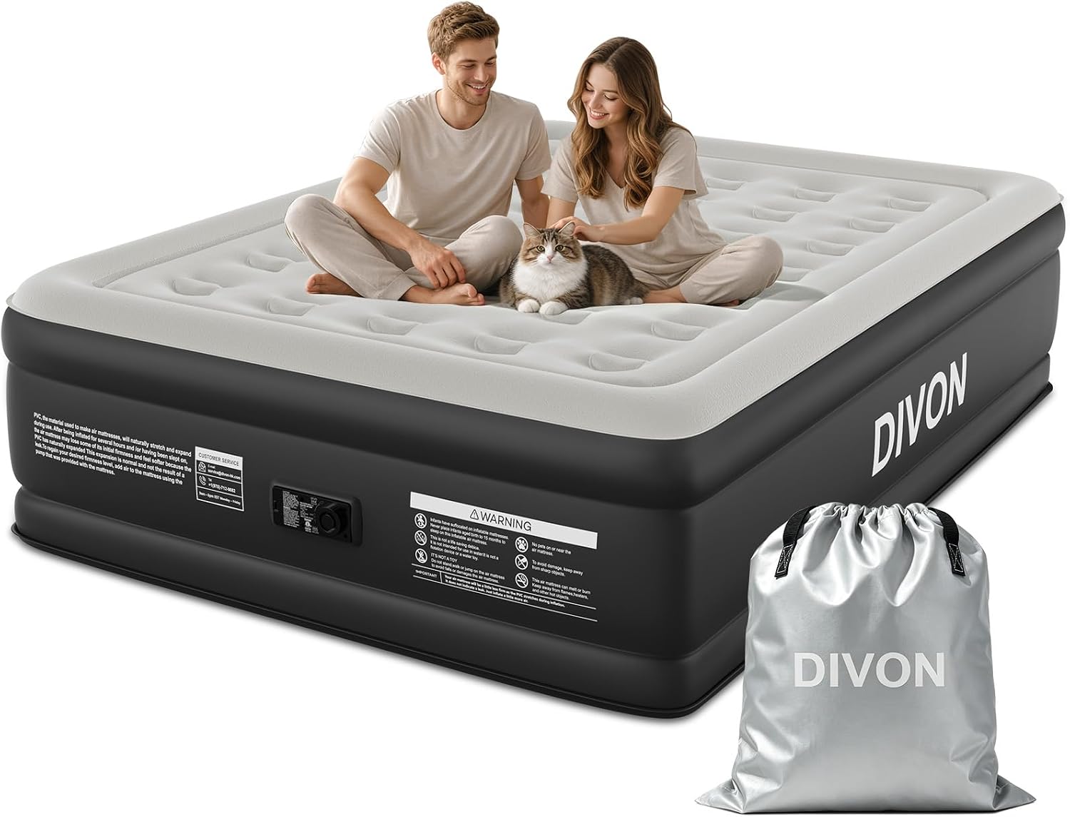 DIVON queen air mattress Amazon Listing Image
